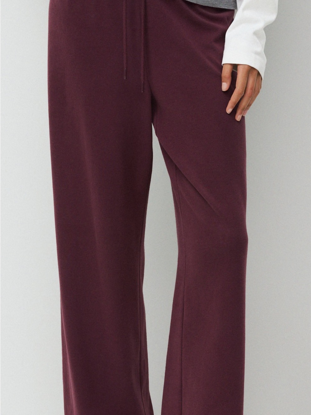 Babaton best hug Gilmore pant Wide-Leg Track Pants in maroon
